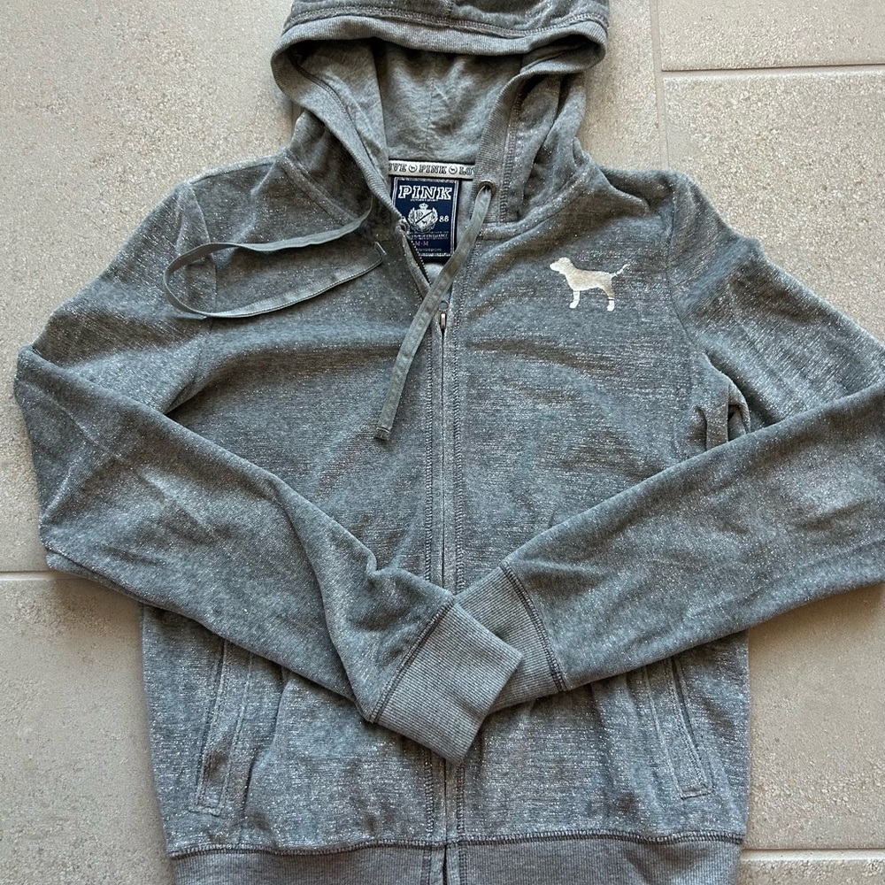 PINK Victoria’s Secret Gray Sweat Suit Set - Picture 2 of 9